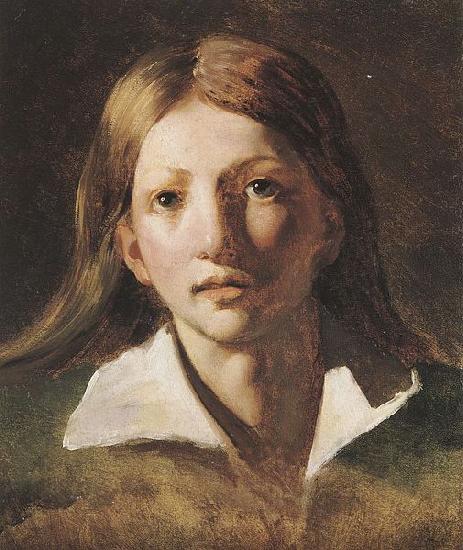 Theodore   Gericault Portrait Study of a Youth Sweden oil painting art